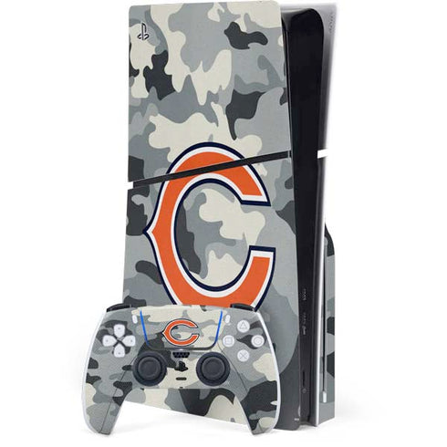 NFL Chicago Bears Camo PS5 Slim Disk Bundle Skin