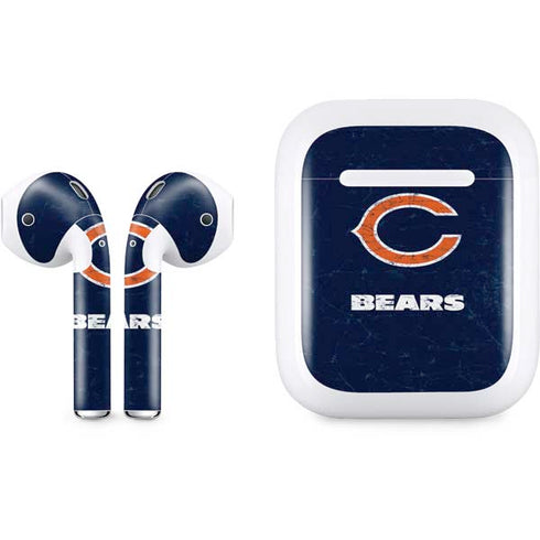 NFL Chicago Bears Distressed Apple AirPods Skin