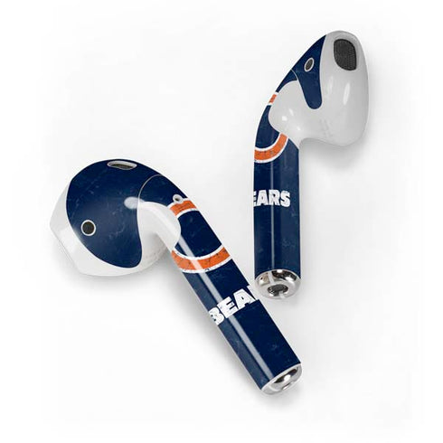 NFL Chicago Bears Distressed Apple AirPods Skin