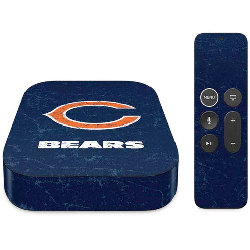 NFL Chicago Bears Distressed Apple TV Skin