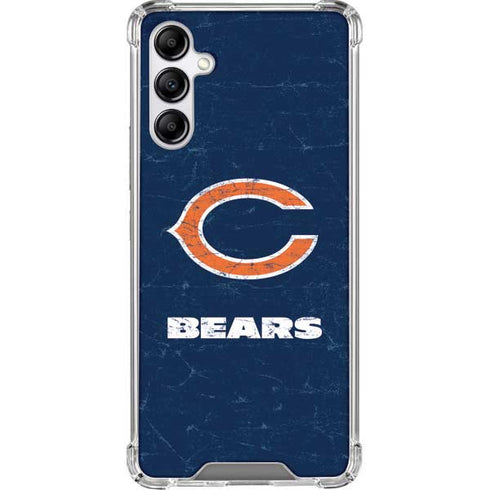 NFL Chicago Bears Distressed Galaxy A14 5G Clear Case