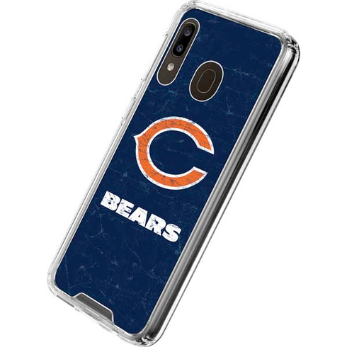 NFL Chicago Bears Distressed Galaxy A30 Clear Case