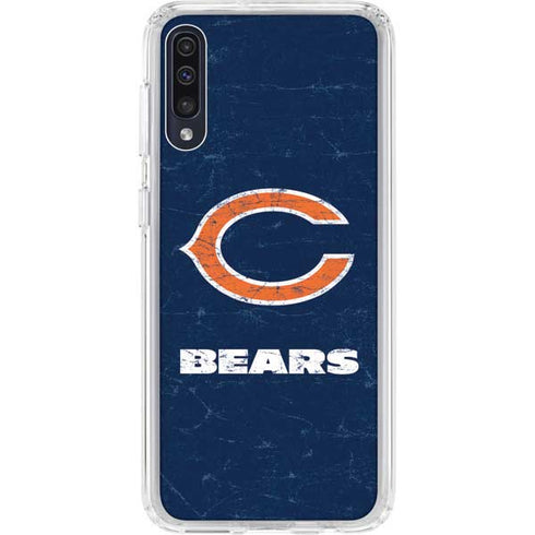 NFL Chicago Bears Distressed Galaxy A50 Clear Case