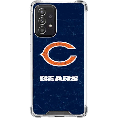 NFL Chicago Bears Distressed Galaxy A52 5G Clear Case