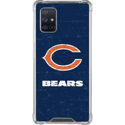 NFL Chicago Bears Distressed Galaxy A71 5G Clear Case