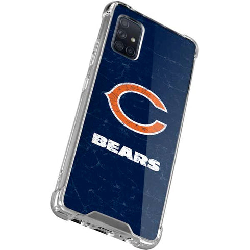 NFL Chicago Bears Distressed Galaxy A71 5G Clear Case