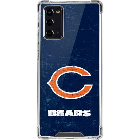 NFL Chicago Bears Distressed Galaxy Note20 5G Clear Case