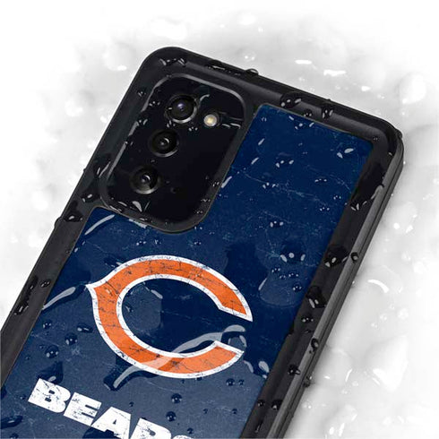 NFL Chicago Bears Distressed Galaxy Note20 5G Waterproof Case