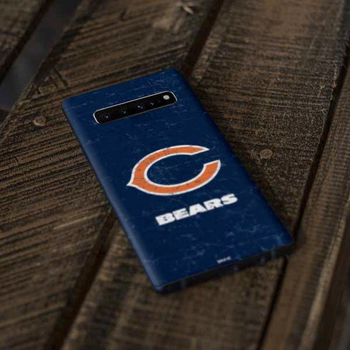 NFL Chicago Bears Distressed Galaxy S10 Plus Skin