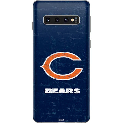 NFL Chicago Bears Distressed Galaxy S10 Skin