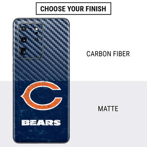 NFL Chicago Bears Distressed Galaxy S20 Ultra 5G Skin
