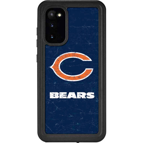 NFL Chicago Bears Distressed Galaxy S20 Waterproof Case