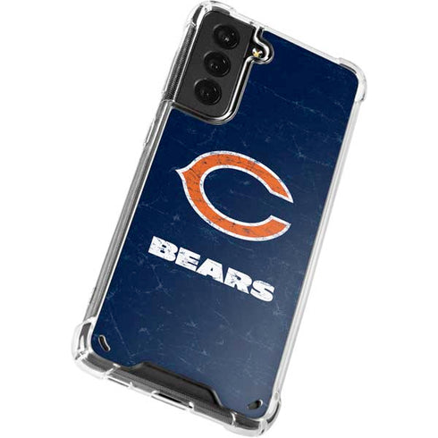 NFL Chicago Bears Distressed Galaxy S21 Plus 5G Clear Case