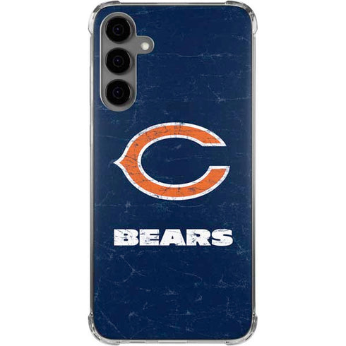 NFL Chicago Bears Distressed Galaxy S24 Plus Clear Case