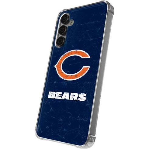 NFL Chicago Bears Distressed Galaxy S24 Plus Clear Case