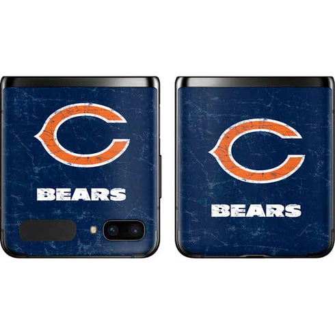 NFL Chicago Bears Distressed Galaxy Z Flip Skin