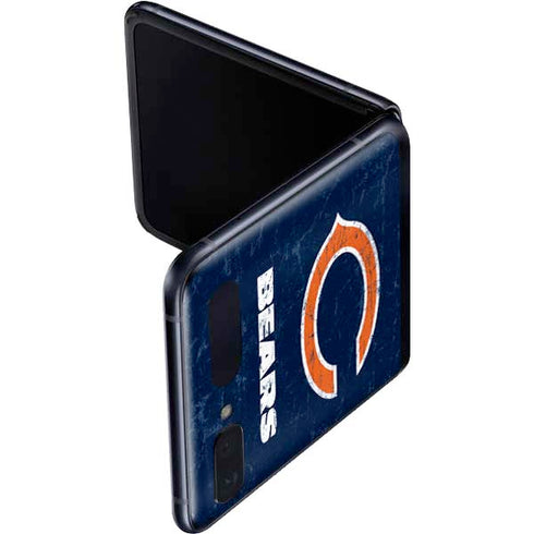 NFL Chicago Bears Distressed Galaxy Z Flip Skin