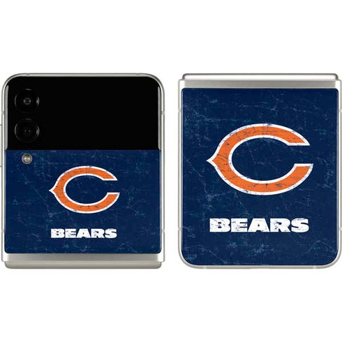 NFL Chicago Bears Distressed Galaxy Z Flip3 5G Skin
