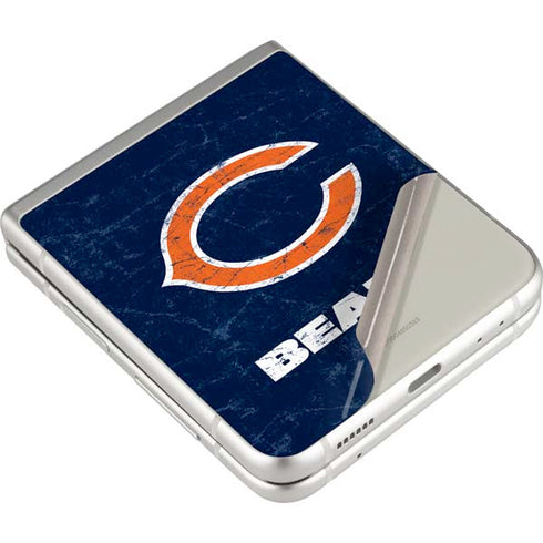 NFL Chicago Bears Distressed Galaxy Z Flip3 5G Skin