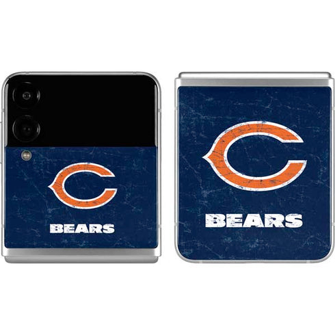 NFL Chicago Bears Distressed Galaxy Z Flip4 5G Skin