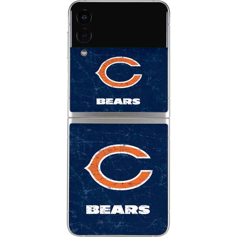 NFL Chicago Bears Distressed Galaxy Z Flip4 5G Skin