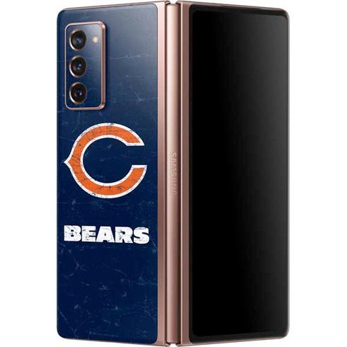 NFL Chicago Bears Distressed Galaxy Z Fold2 5G Skin
