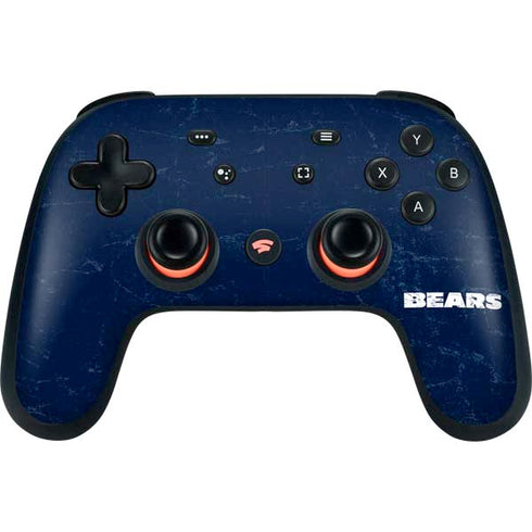 NFL Chicago Bears Distressed Google Stadia Controller Skin