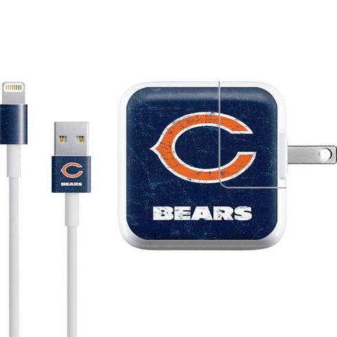 NFL Chicago Bears Distressed iPad Charger (10W USB) Skin
