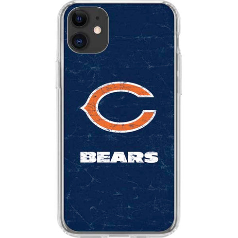 NFL Chicago Bears Distressed iPhone 11 Clear Case