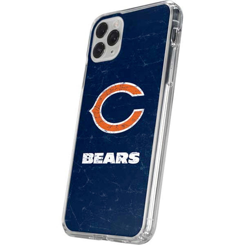 NFL Chicago Bears Distressed iPhone 11 Pro Clear Case