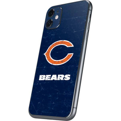 NFL Chicago Bears Distressed iPhone 11 Skin