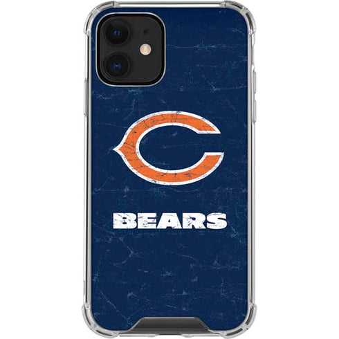 NFL Chicago Bears Distressed iPhone 12 Clear Case