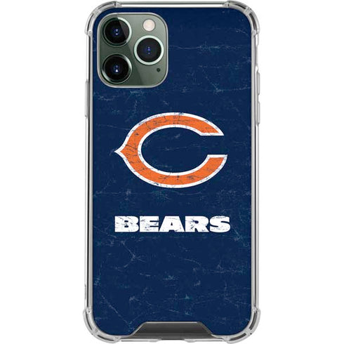NFL Chicago Bears Distressed iPhone 12 Pro Clear Case
