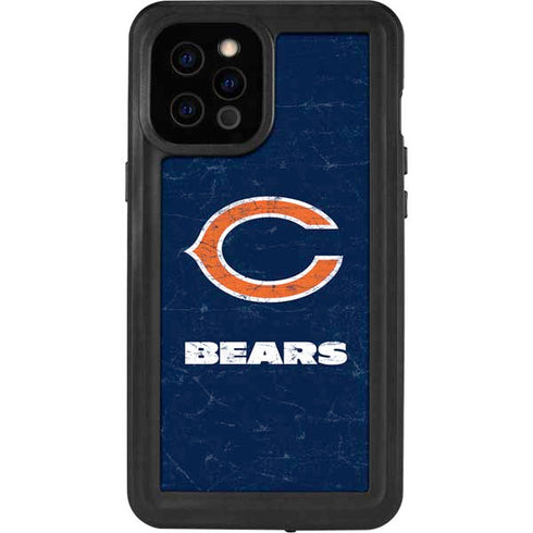 NFL Chicago Bears Distressed iPhone 12 Pro Max Waterproof Case