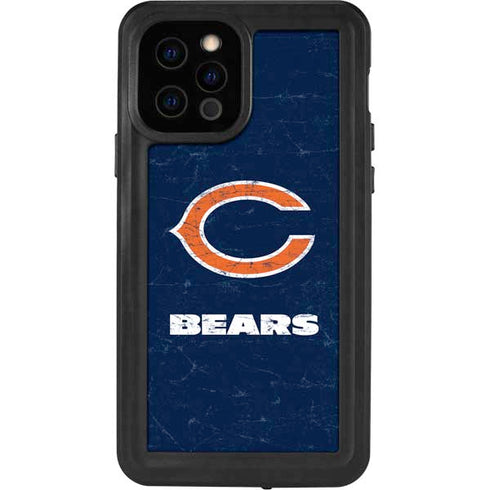 NFL Chicago Bears Distressed iPhone 12 Pro Waterproof Case