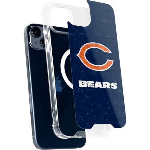 NFL Chicago Bears Distressed iPhone 15 Plus MagSafe Case