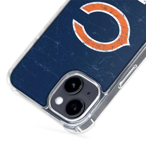 NFL Chicago Bears Distressed iPhone 15 Plus MagSafe Case