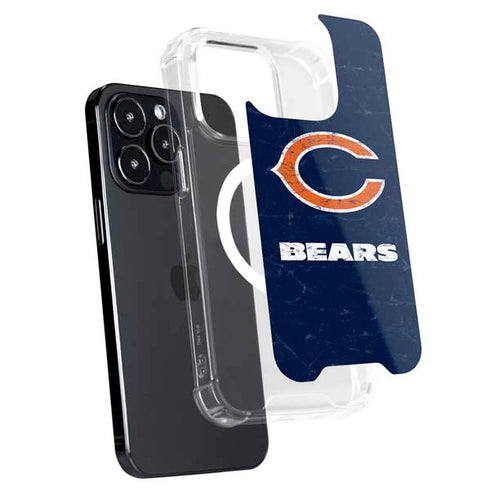 NFL Chicago Bears Distressed iPhone 15 Pro Max MagSafe Case