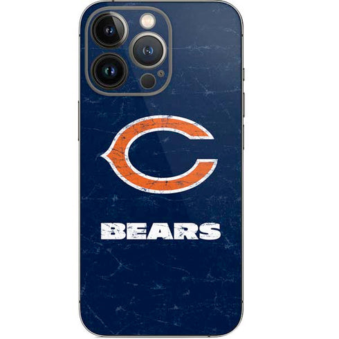NFL Chicago Bears Distressed iPhone 14 Pro Skin