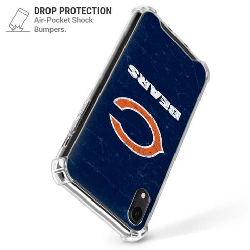 NFL Chicago Bears Distressed iPhone XR Clear Case