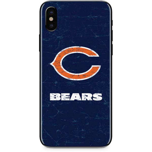 NFL Chicago Bears Distressed iPhone XS Max Skin