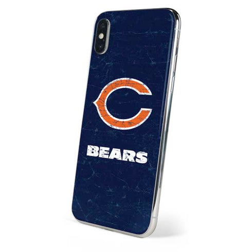 NFL Chicago Bears Distressed iPhone XS Skin
