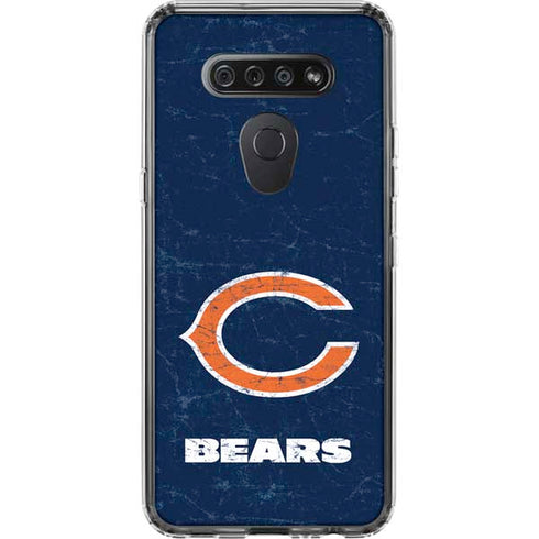 NFL Chicago Bears Distressed LG K51/Q51 Clear Case