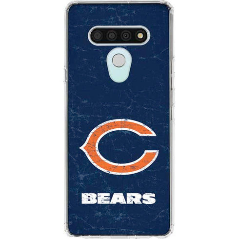 NFL Chicago Bears Distressed LG Stylo 6 Clear Case