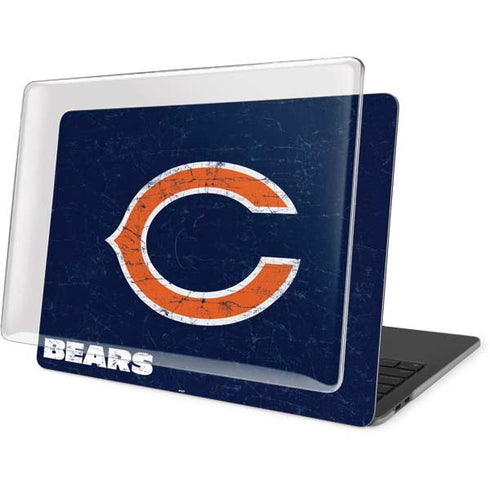 NFL Chicago Bears Distressed MacBook Pro 13in (2020) Case plus Skin