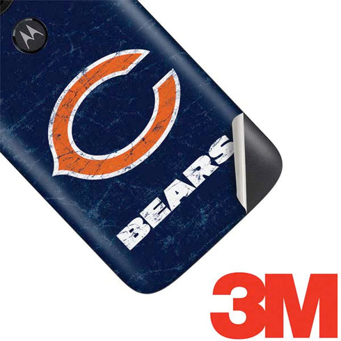 NFL Chicago Bears Distressed Moto E5 Play Skin