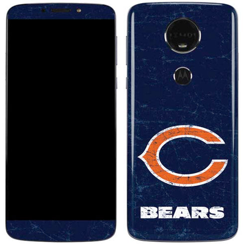 NFL Chicago Bears Distressed Moto E5 Plus Skin
