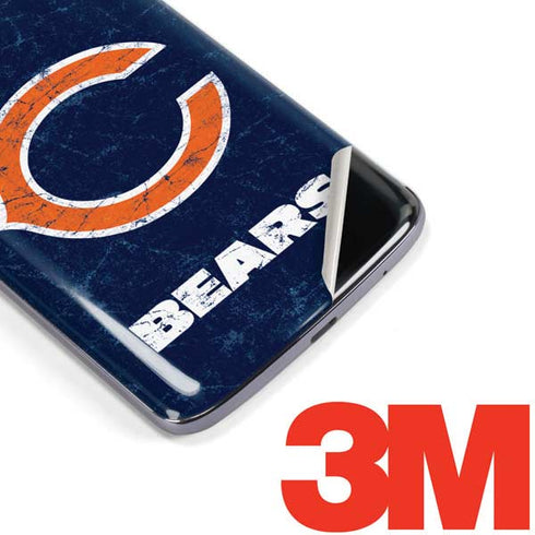 NFL Chicago Bears Distressed Moto E5 Plus Skin