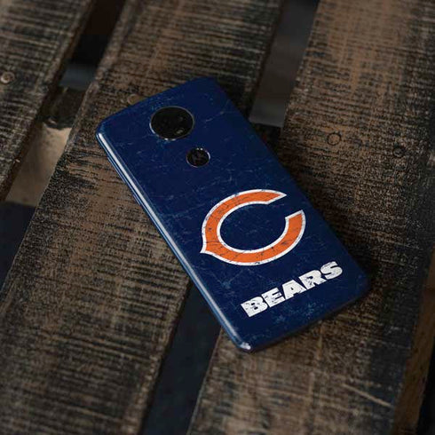 NFL Chicago Bears Distressed Moto E5 Plus Skin