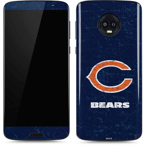NFL Chicago Bears Distressed Moto G6 Skin